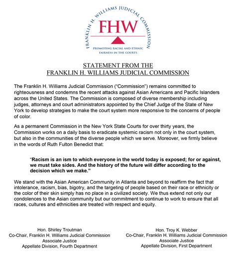 FHW Newsletter Spring 2021 .
